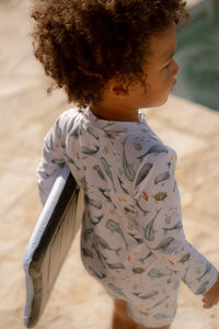 Swimsuit Long Sleeves - Ocean Sea Life Multicolour