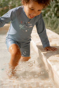 Rash Guard Long Sleeves - Ocean Blue