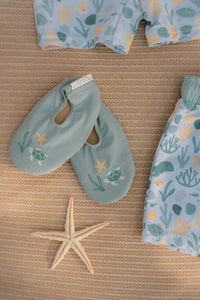Swim Shoes - Seashells Surf Blue