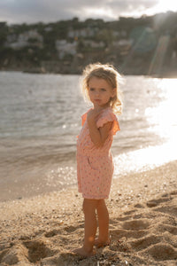 Playsuit Sunny Flowers - Blush Pink