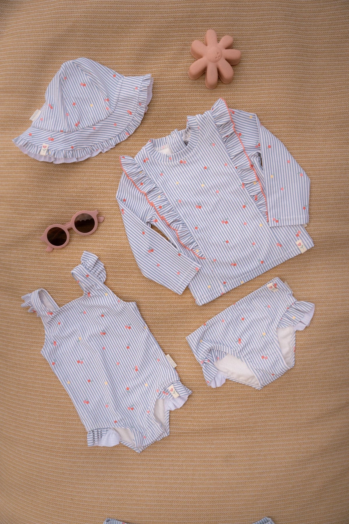 Bathing Suit - Sunny Flowers Blue