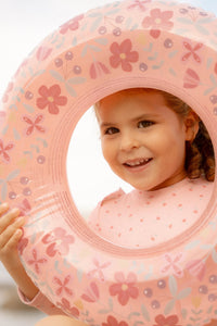 Pink Flowers Swimming Ring 50cm