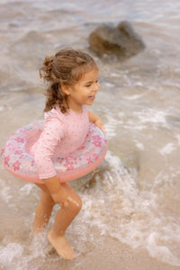 Pink Flowers Swimming Ring 50cm