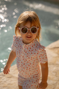 Children's Round Sunglasses - Flowers