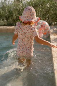 Reversible Sun Hat - Sunny Flowers Multicolour