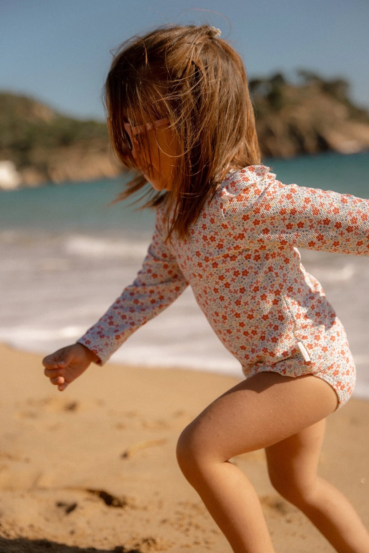 Rash Guard Long Sleeves - Sunny Flowers Multicolour