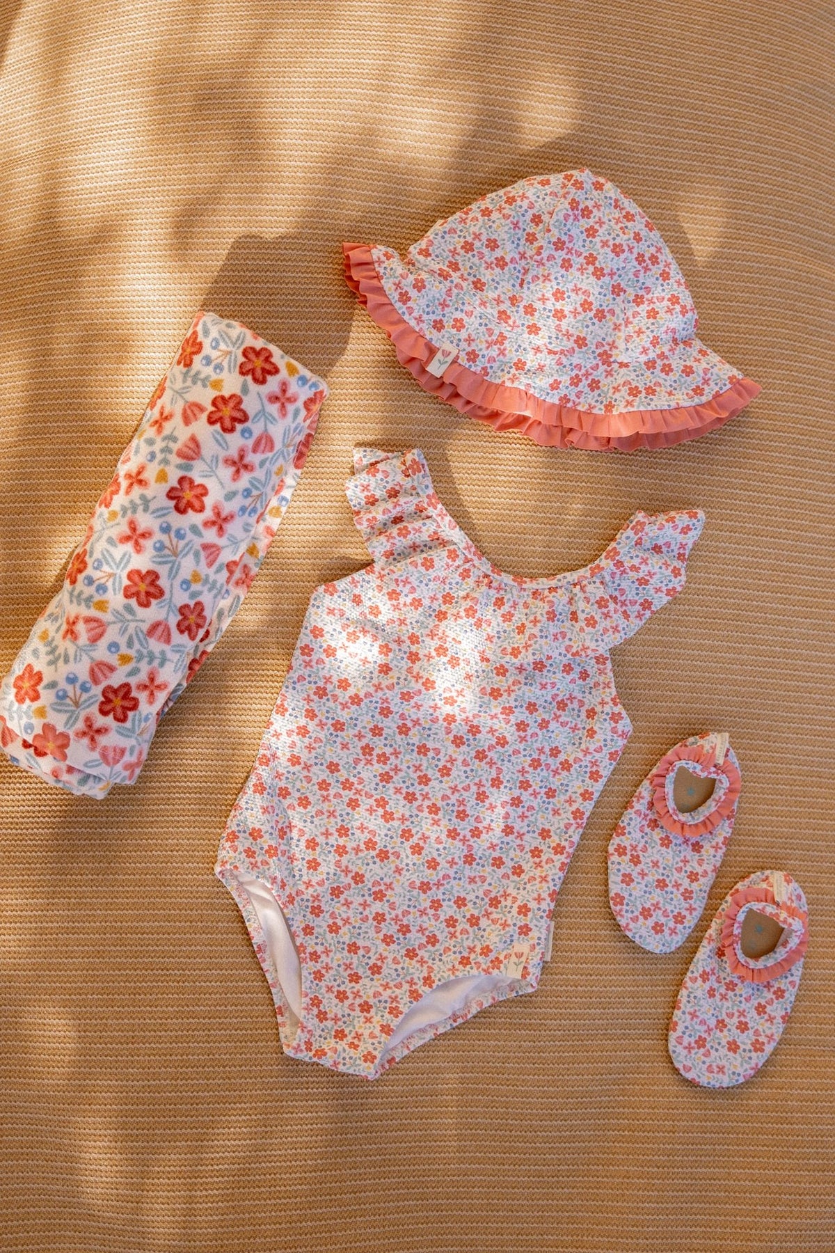 Reversible Sun Hat - Sunny Flowers Multicolour