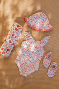 Reversible Sun Hat - Sunny Flowers Multicolour