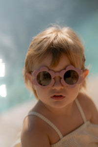 Children's Sunglasses - Flower Pink