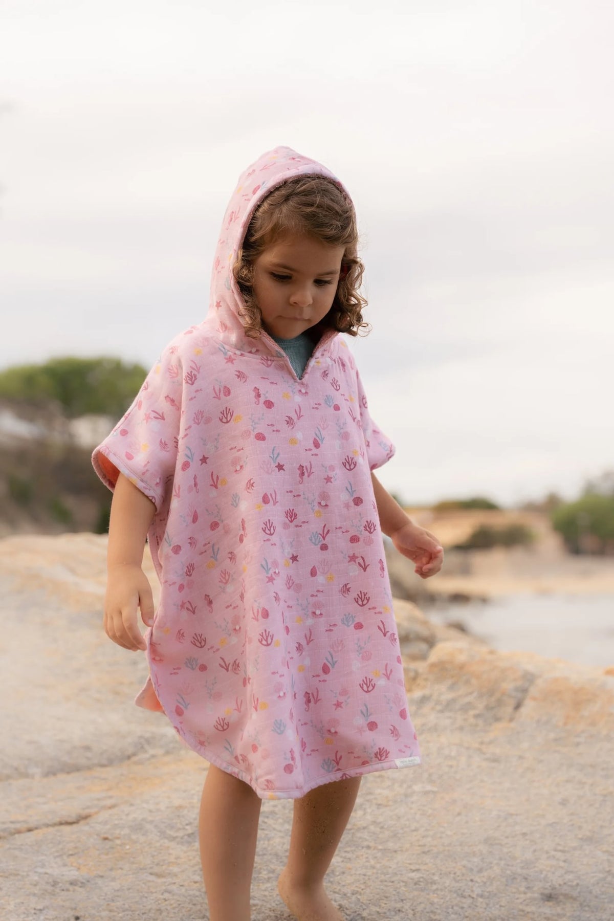 Beach Poncho - Ocean Treasures Multicolour