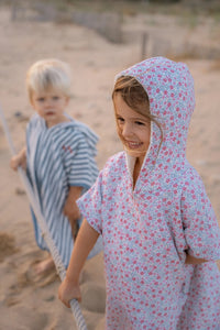 Beach Poncho - Sunny Flowers Multicolour
