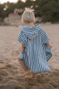 Beach Poncho - Sea Life Ocean Blue