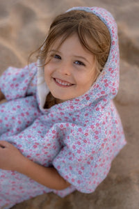 Beach Poncho - Sunny Flowers Multicolour