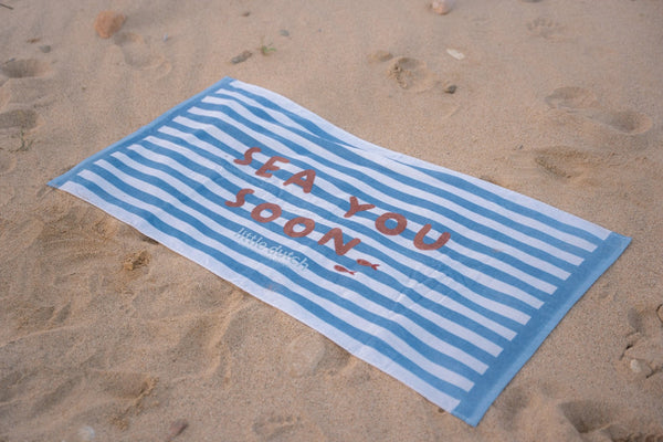 Beach Towel - Sea Life Ocean Blue