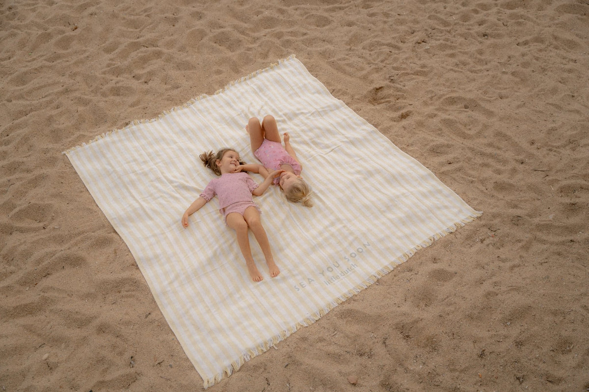 Beach Towel - Sunny Yellow Stripe