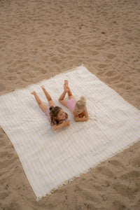 Beach Towel - Sunny Yellow Stripe