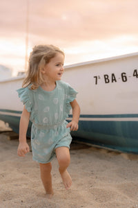 Playsuit Ocean Treasures - Surf Blue