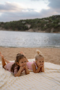 Beach Towel - Sunny Yellow Stripe