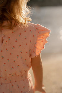 Playsuit Sunny Flowers - Blush Pink