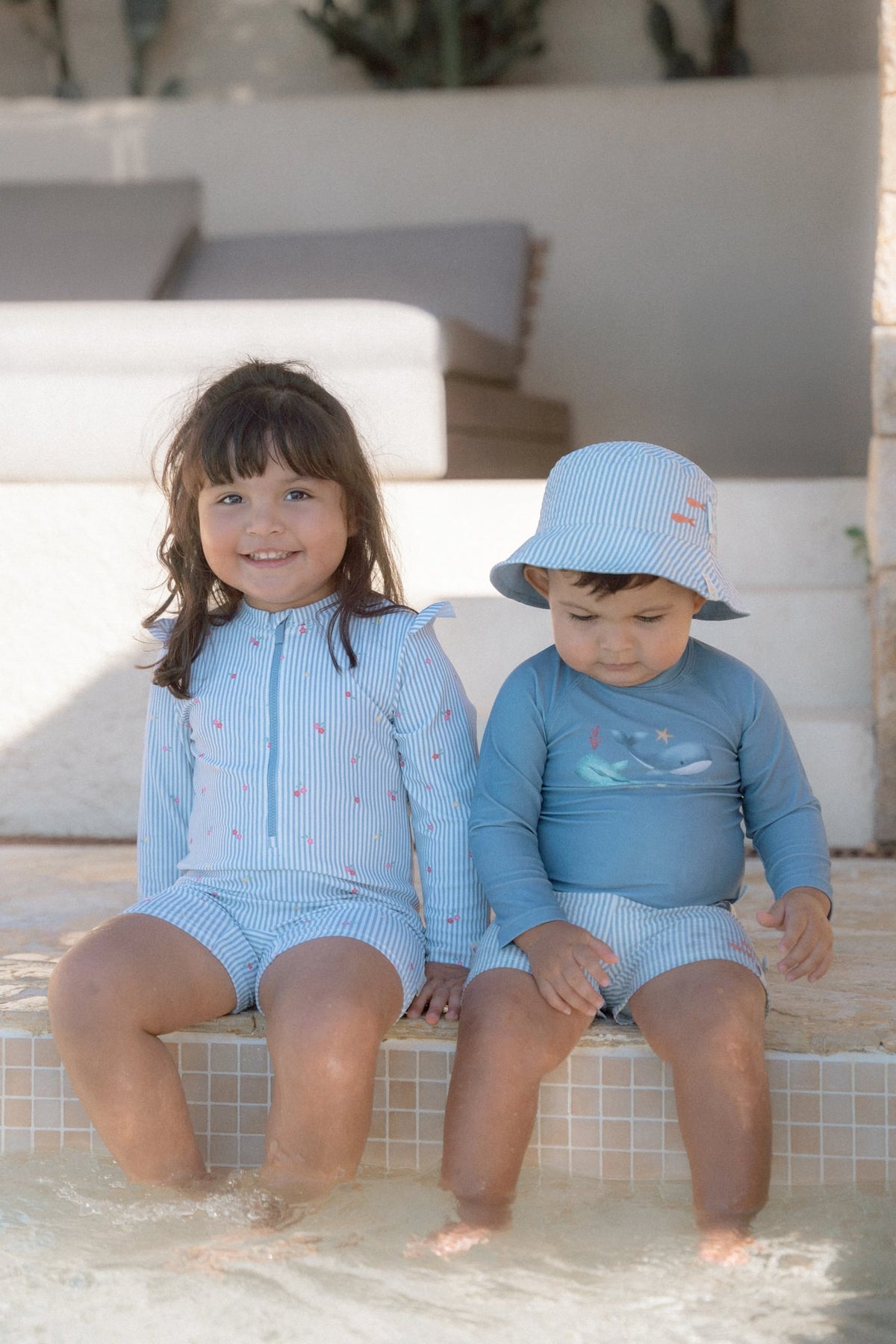 Rash Guard Long Sleeves - Ocean Blue