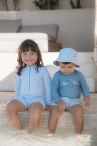 Rash Guard Long Sleeves - Ocean Blue