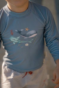 Rash Guard Long Sleeves - Ocean Blue