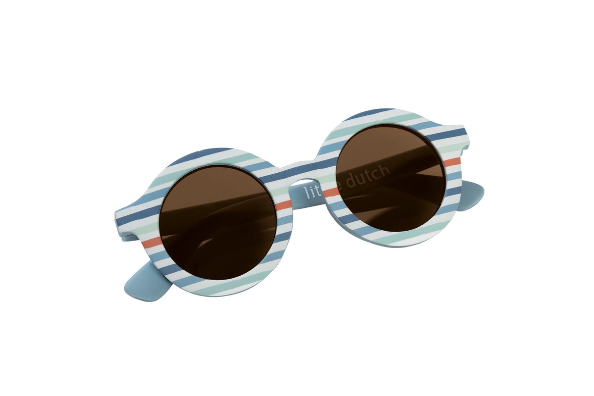Children's Round Sunglasses - Blue Stripes