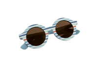 Children's Round Sunglasses - Blue Stripes