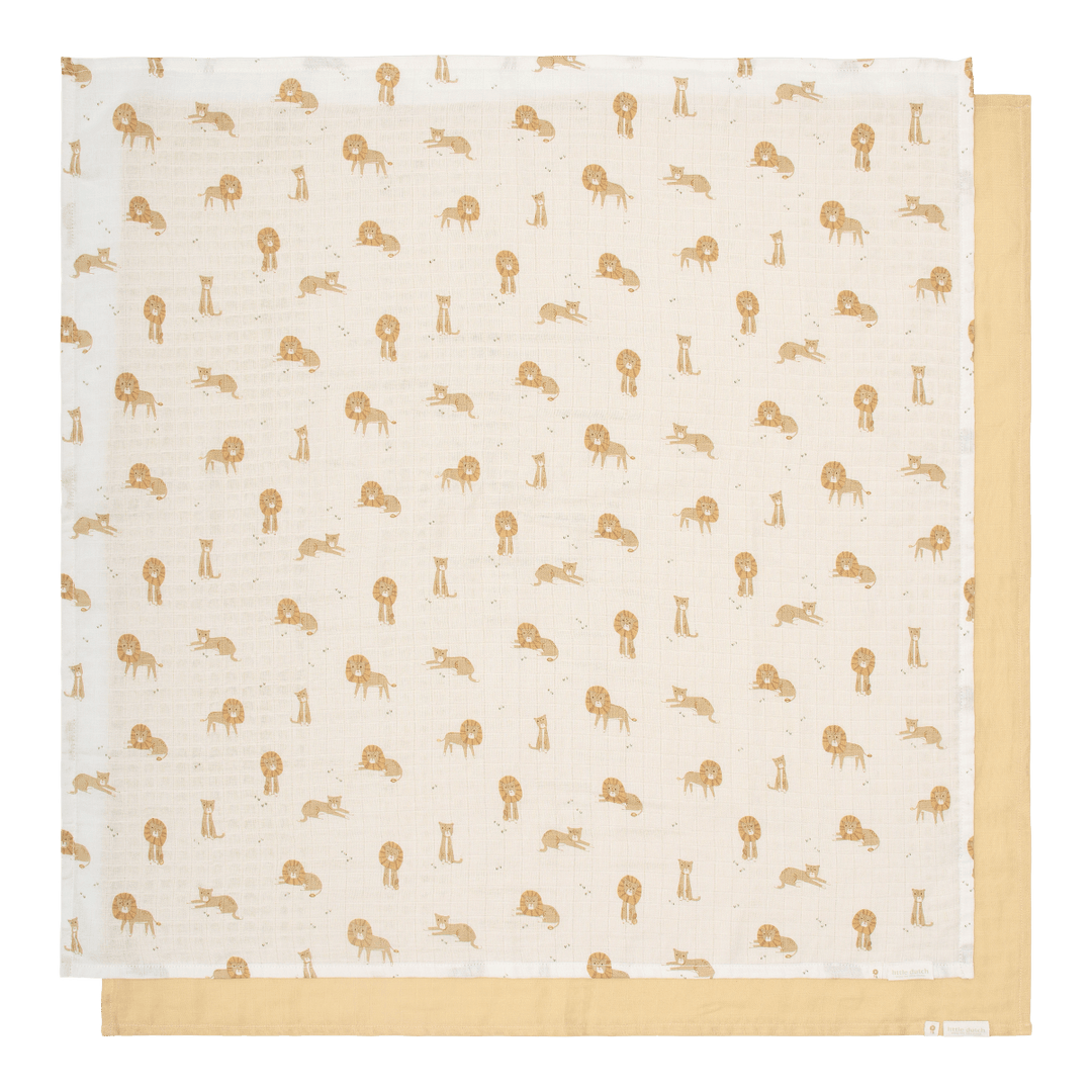 Muslin Swaddles 70 x 70 cm | Safari Leo