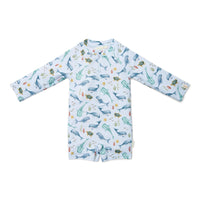 Swimsuit Long Sleeves - Ocean Sea Life Multicolour