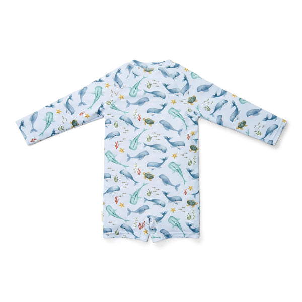 Swimsuit Long Sleeves - Ocean Sea Life Multicolour