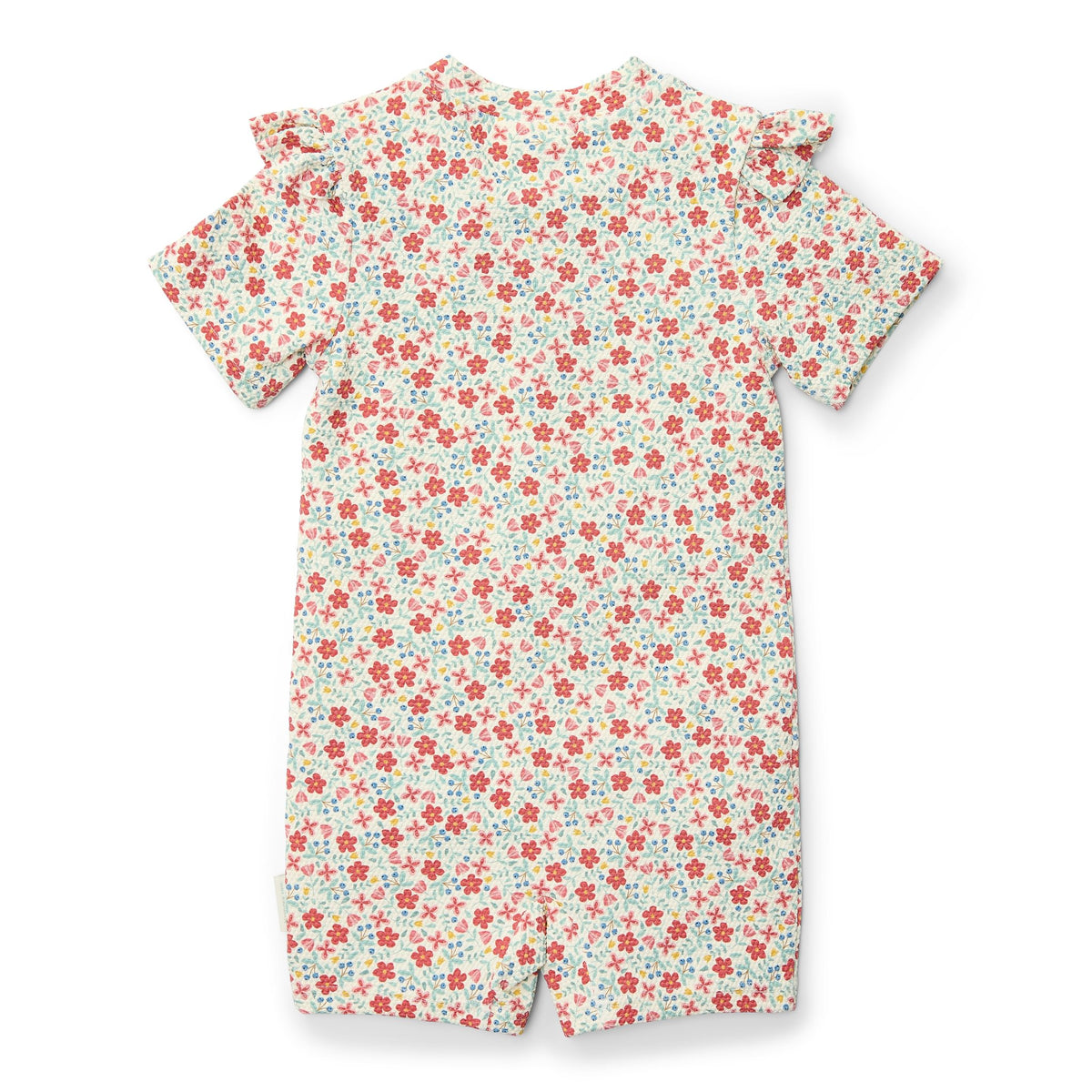 Swimsuit Short Sleeves - Sunny Flowers Multicolour
