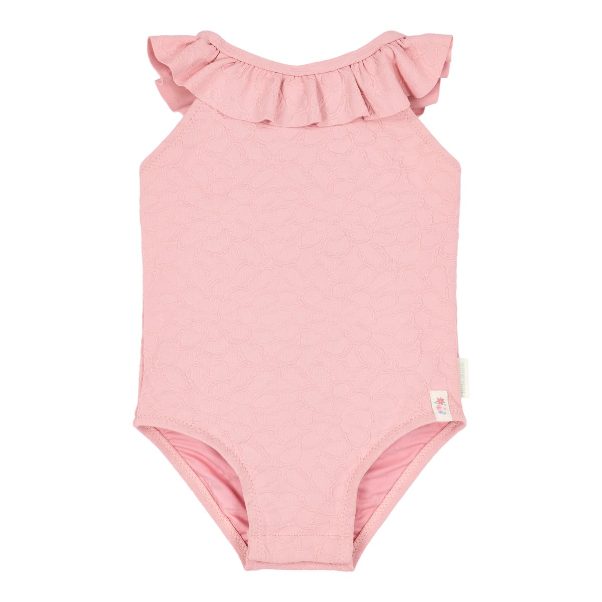 Swimsuit with Ruffles | Dreamy Pink Rose