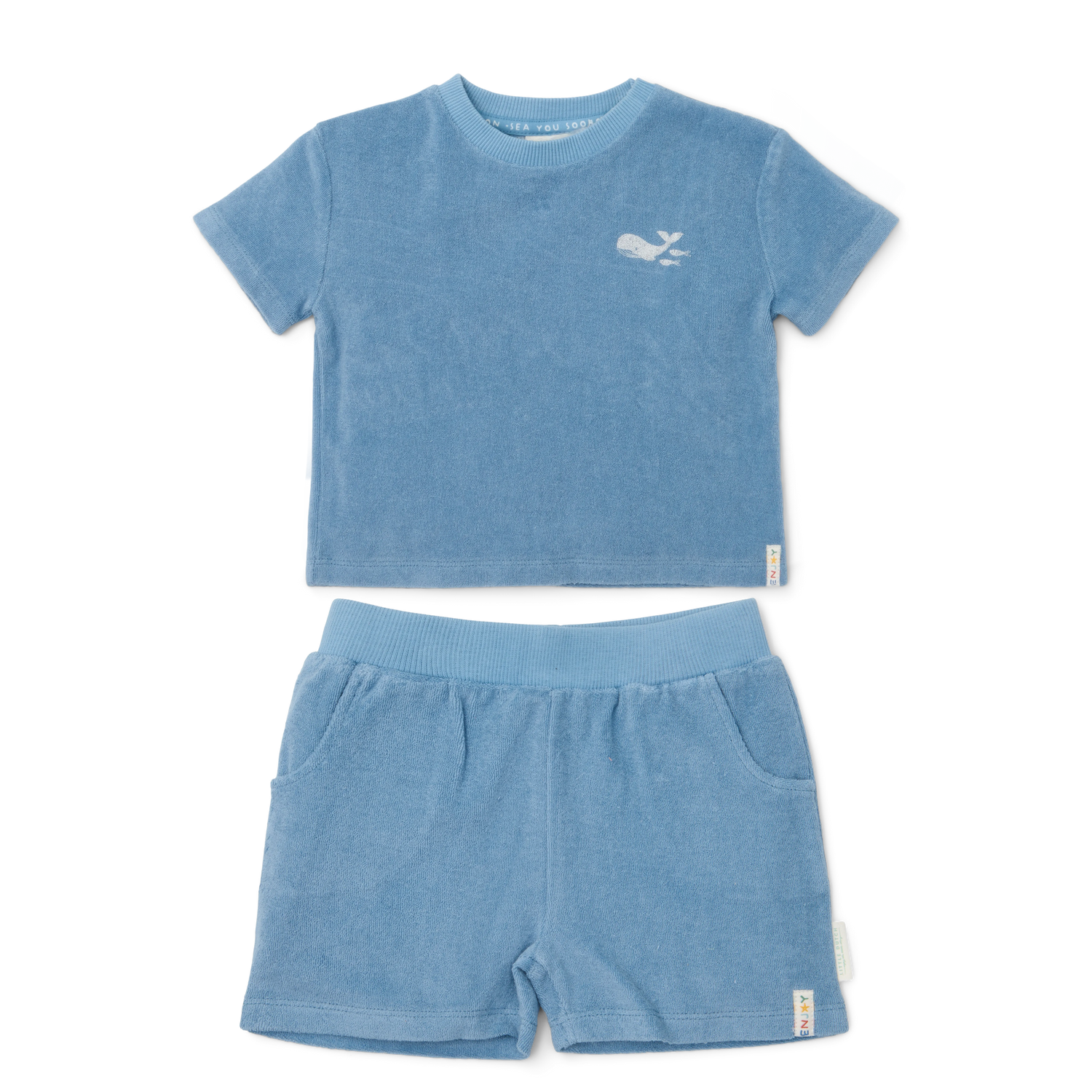 T-Shirt & Shorts Set - Sea Life Ocean Blue