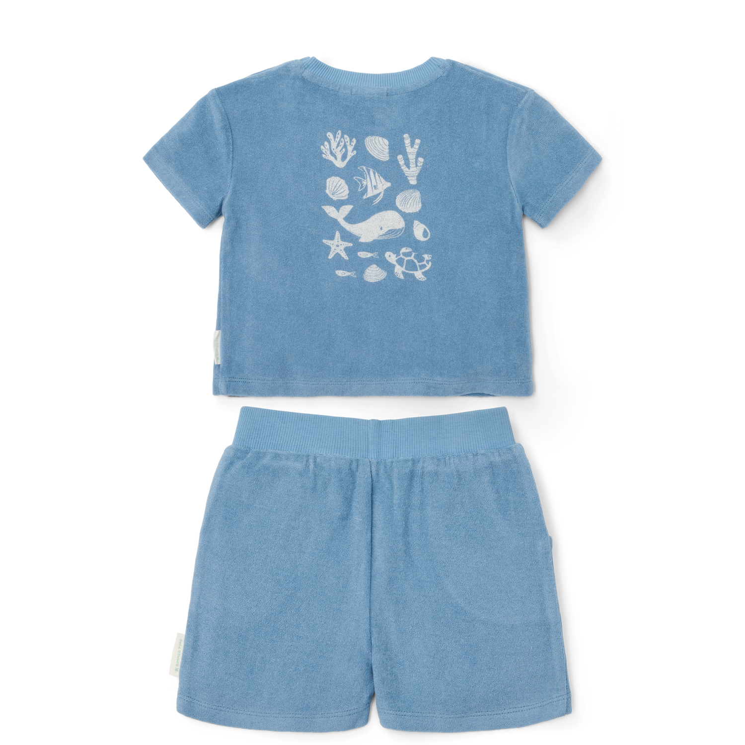 T-Shirt & Shorts Set - Sea Life Ocean Blue