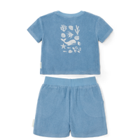 T-Shirt & Shorts Set - Sea Life Ocean Blue