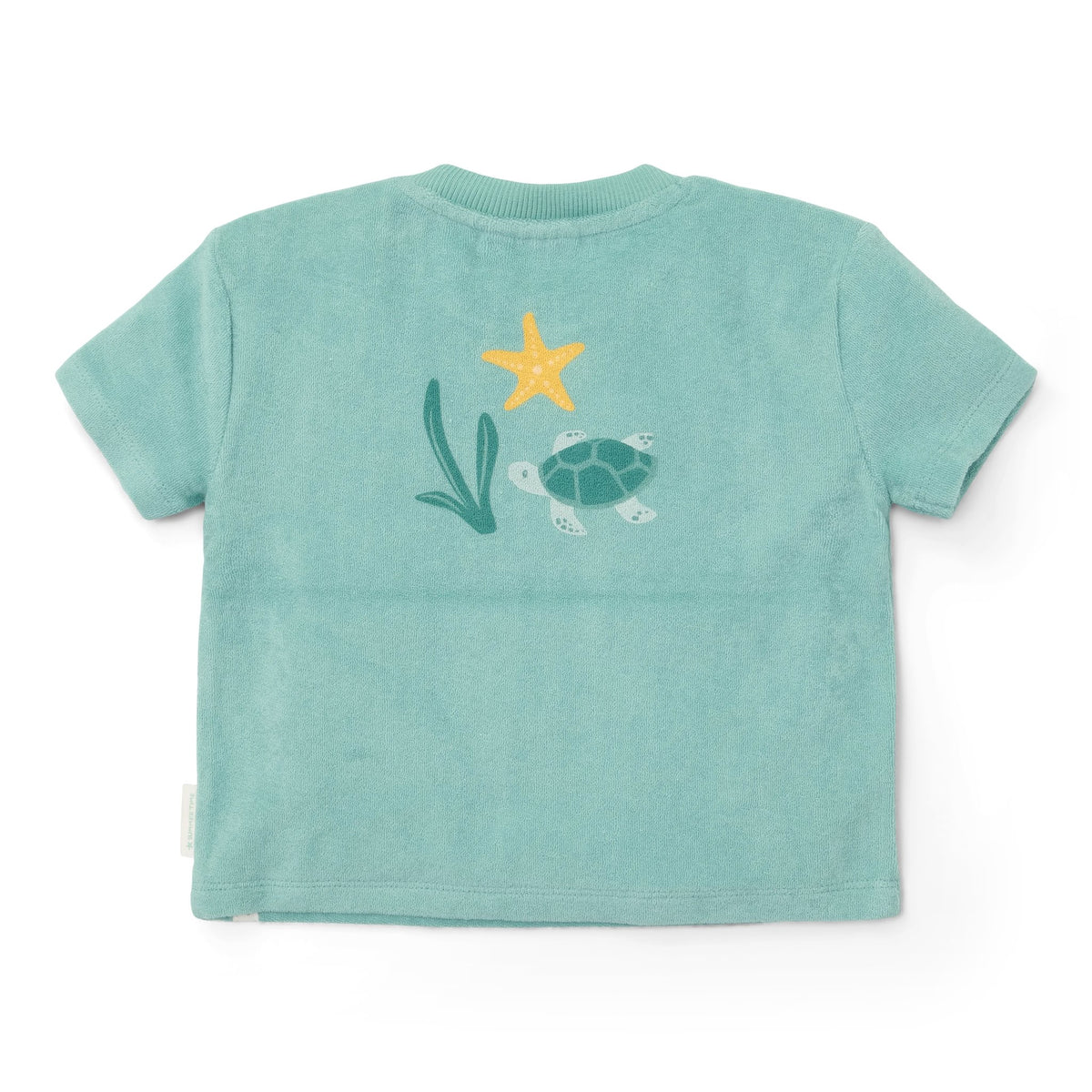 T-Shirt & Shorts Set - Seashells and Stripes Surf Blue