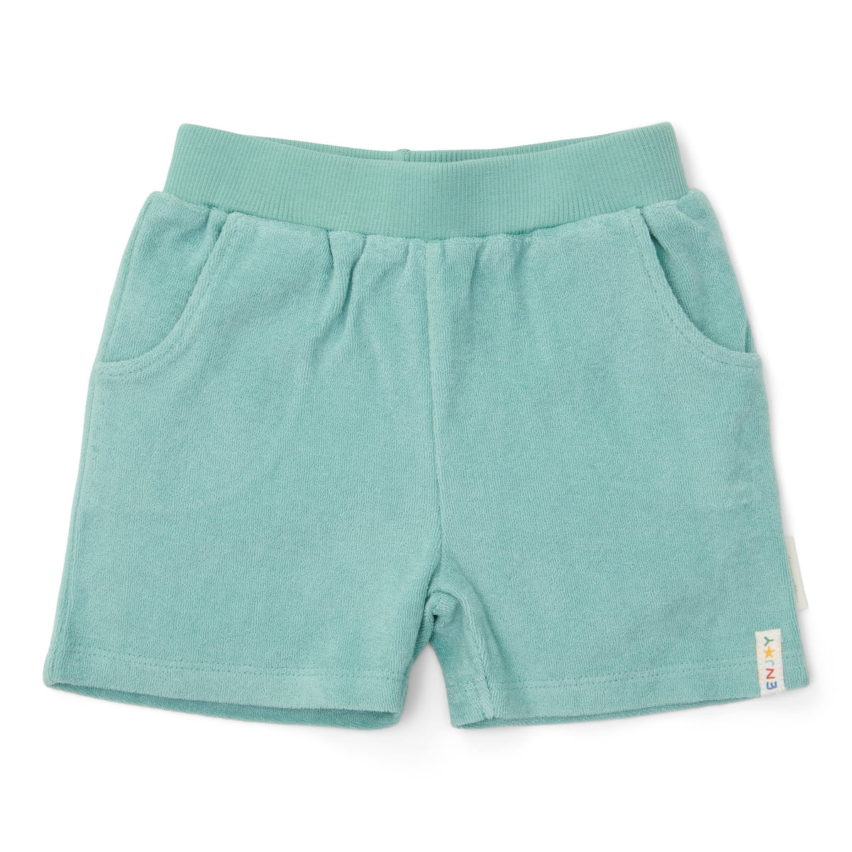 T-Shirt & Shorts Set - Seashells and Stripes Surf Blue