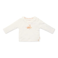 T-Shirt Long Sleeve - Off White Ruffle