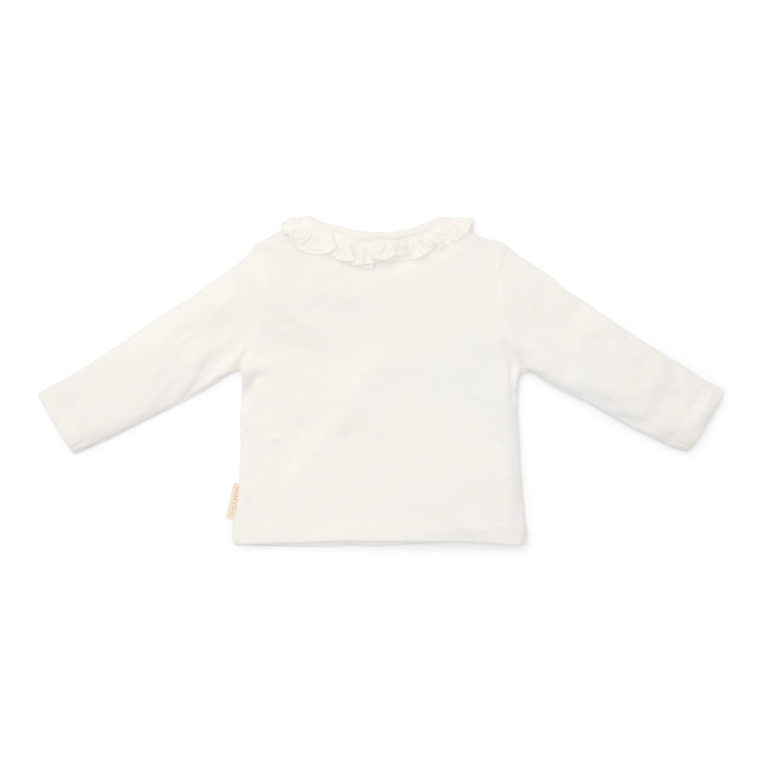 T-Shirt Long Sleeve - Off White Ruffle