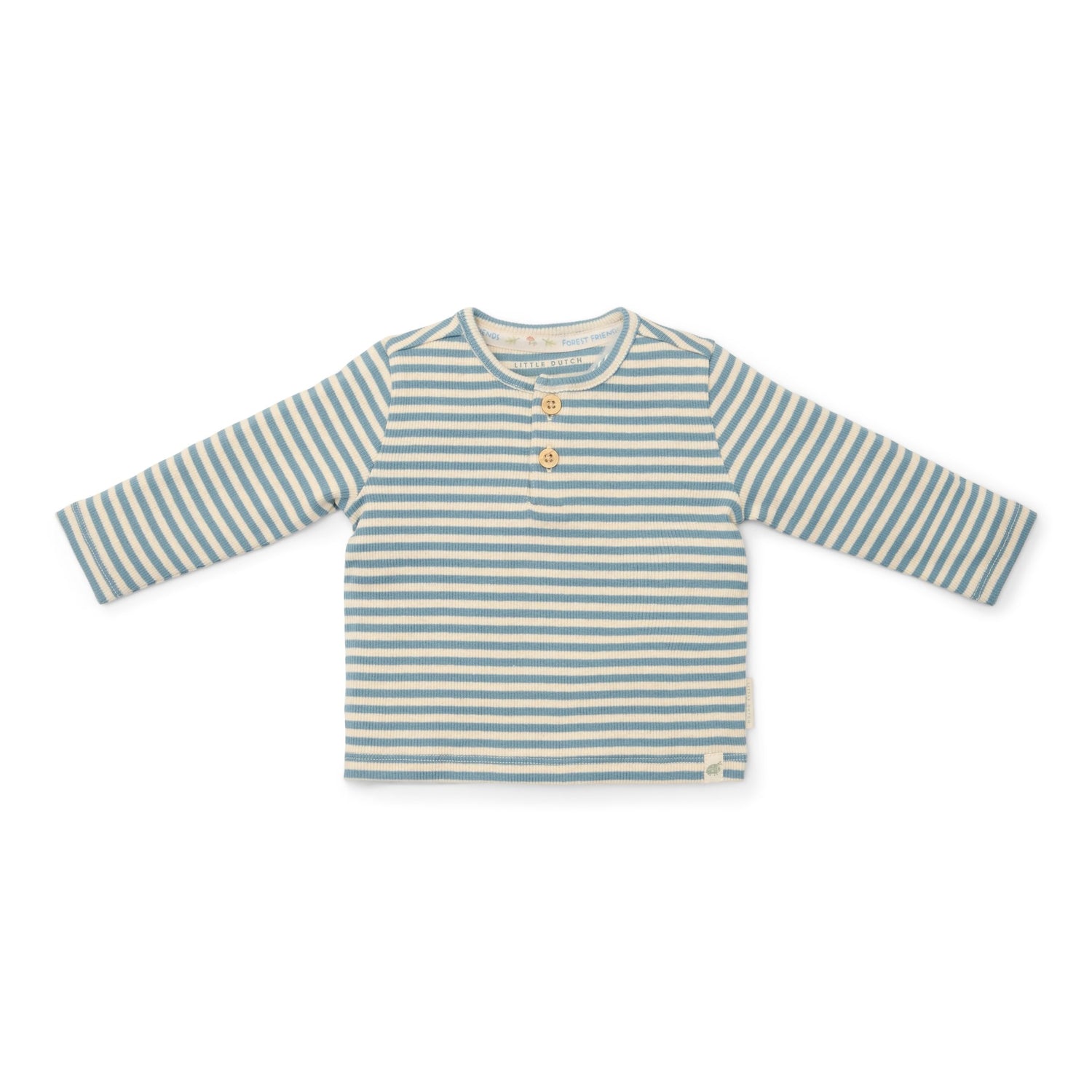 T-Shirt Long Sleeve - Stone Blue Stripe