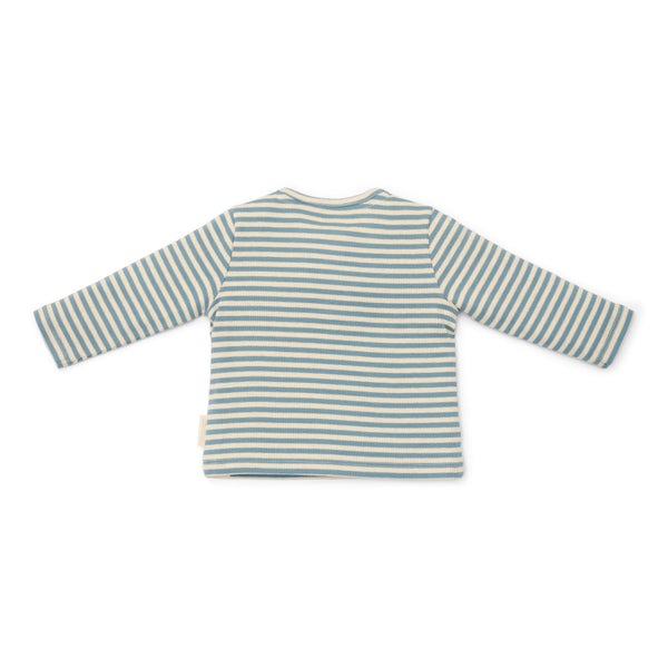 T-Shirt Long Sleeve - Stone Blue Stripe