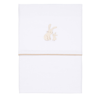 Cot Sheet Embroided Baby Bunny