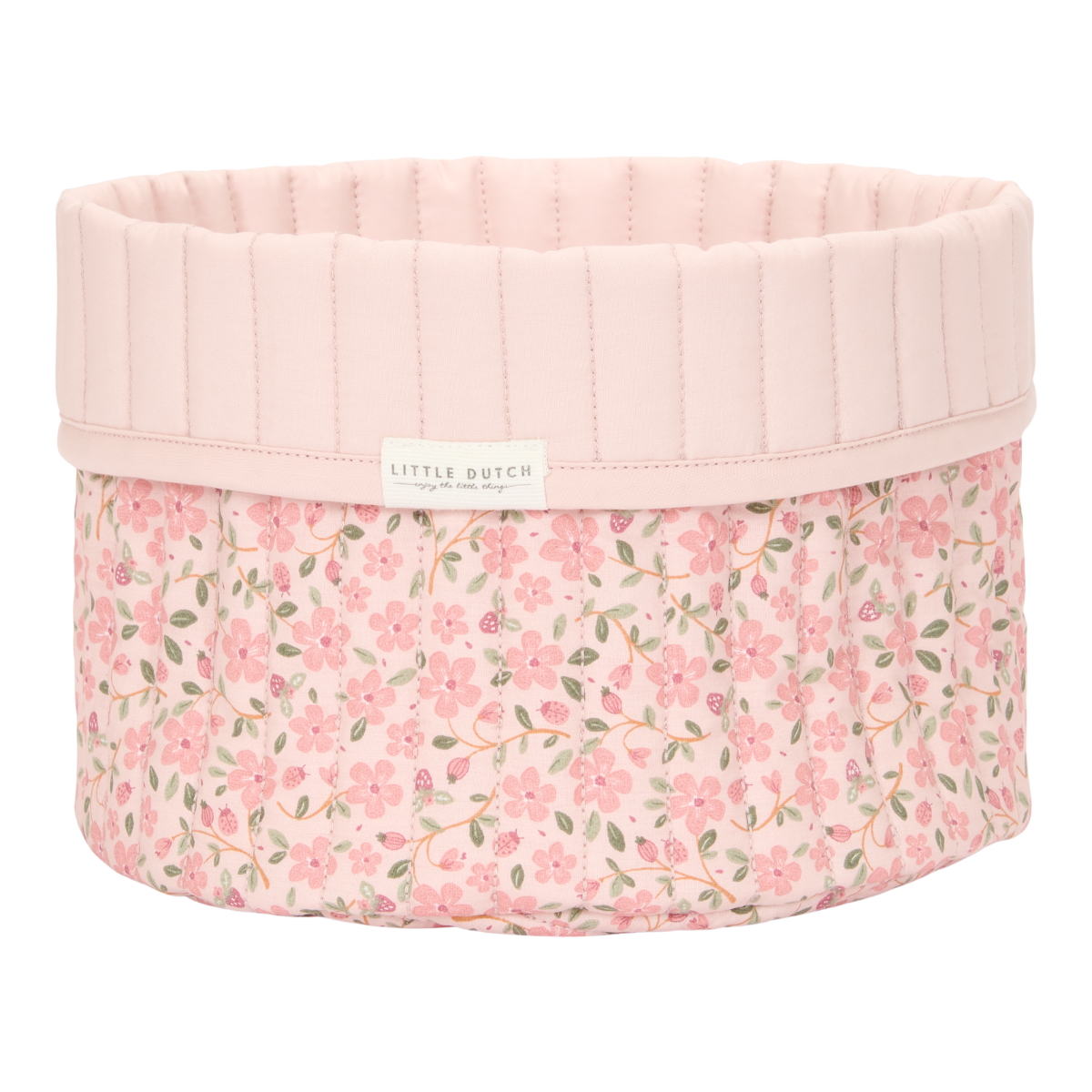 Quilted Storage Basket Small Fairy Floral