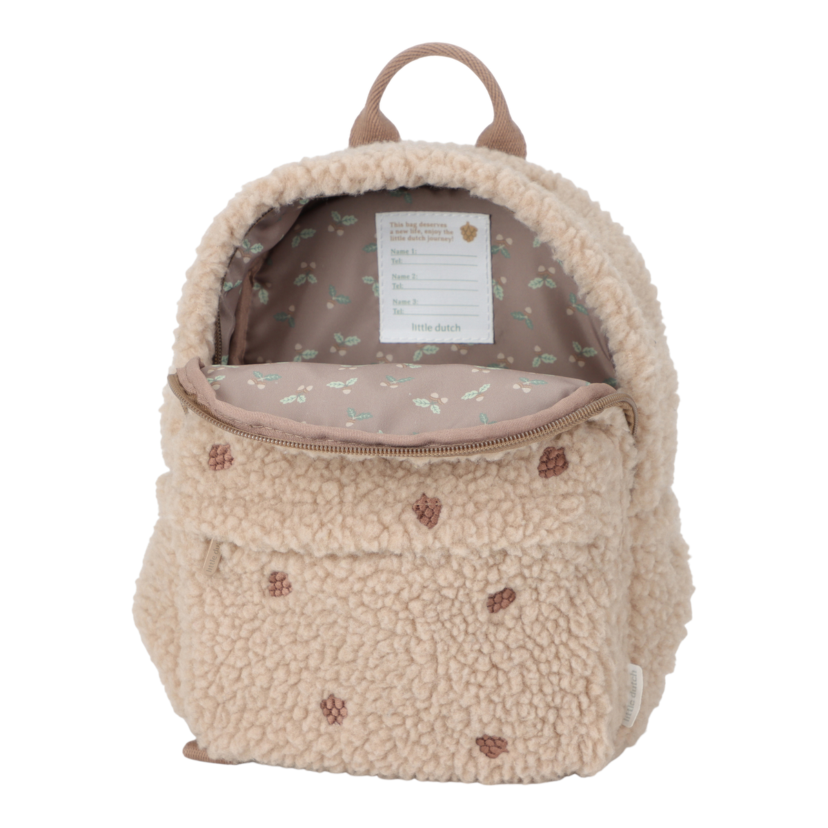 Kids Teddy Backpack Taupe