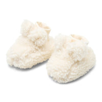 Teddy Booties Off White | Newborn Naturals