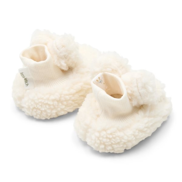 Teddy Booties Off White | Newborn Naturals