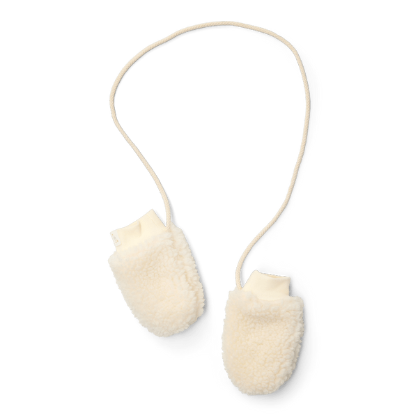 Teddy Mittens Off White | Newborn Naturals