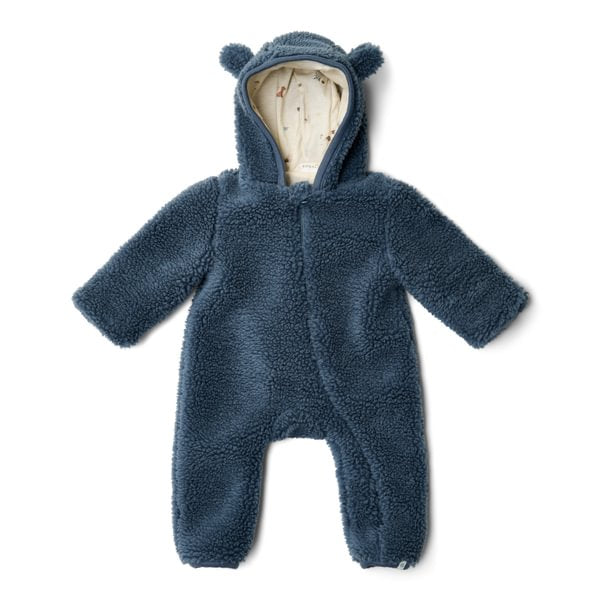 Teddy One Piece Suit Stone Blue | Forest Friends