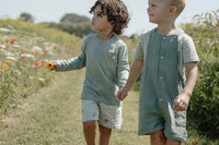 Short Dungarees Forest Green